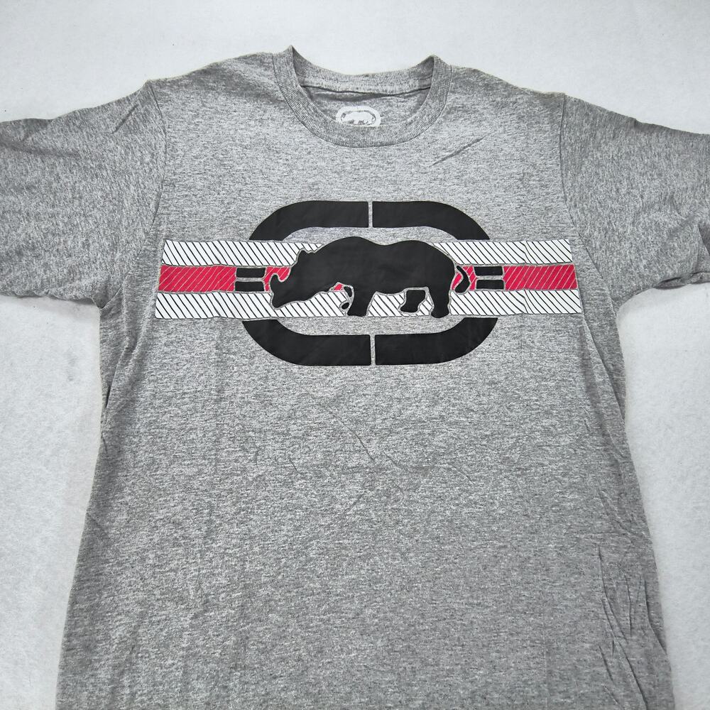 Ecko Unltd Crew Neck Casual Short Sleeve T Shirt Mens Size Small S Gray Black